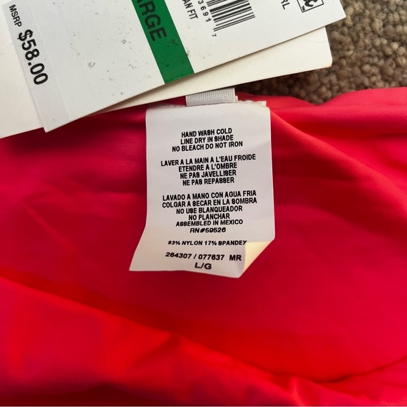 Becca by Rebecca Virtue NWT Neon Pink Bikini Bottom Size Large. - Picture 5 of 6